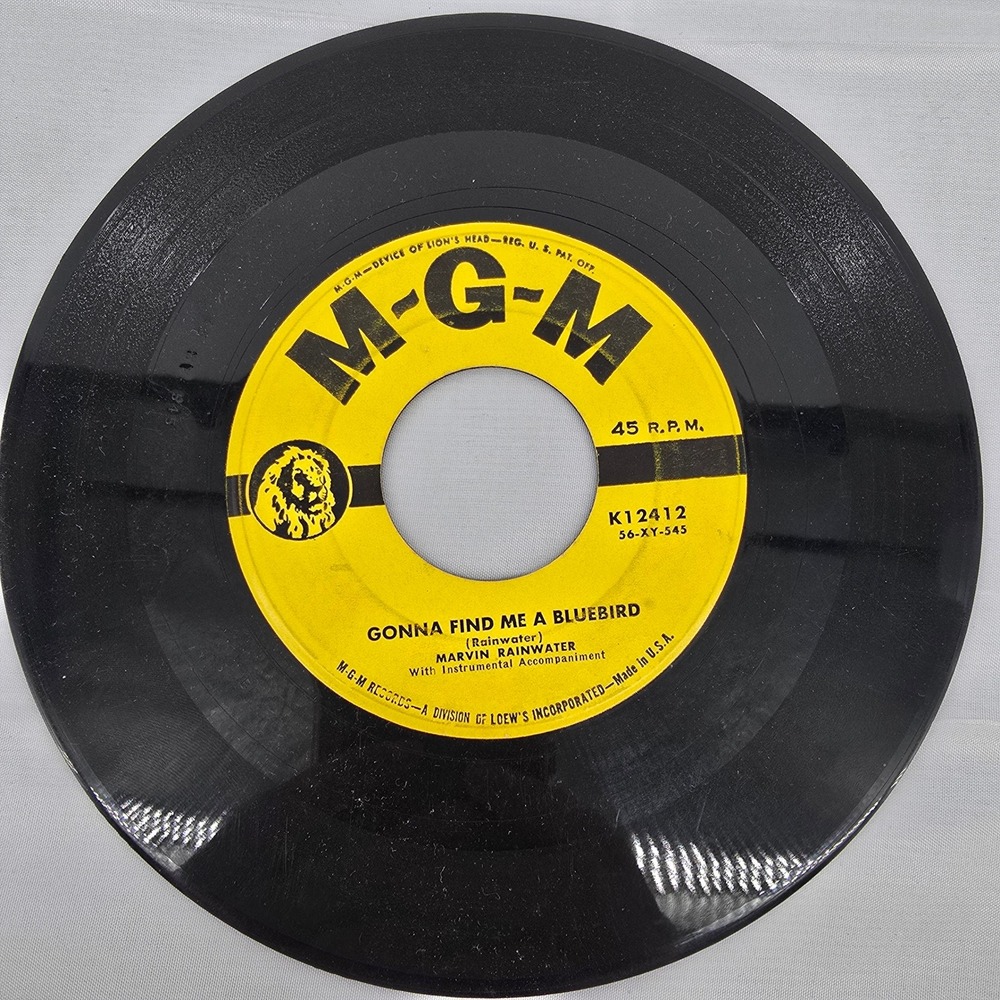 Marvin Rainwater Gonna‎ Find Me a Bluebird 45 RPM Vinyl MGM Records K12412